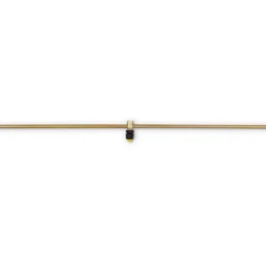 Brede spuitstang, messing, 100 cm
